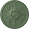 Ekena Millwork Bradford Ceiling Medallion (Fits Canopies up to 6 5/8"), Hnd-Painted Athenian Green, 32 5/8"OD x 2"P CM32BRAGF - alternate 1